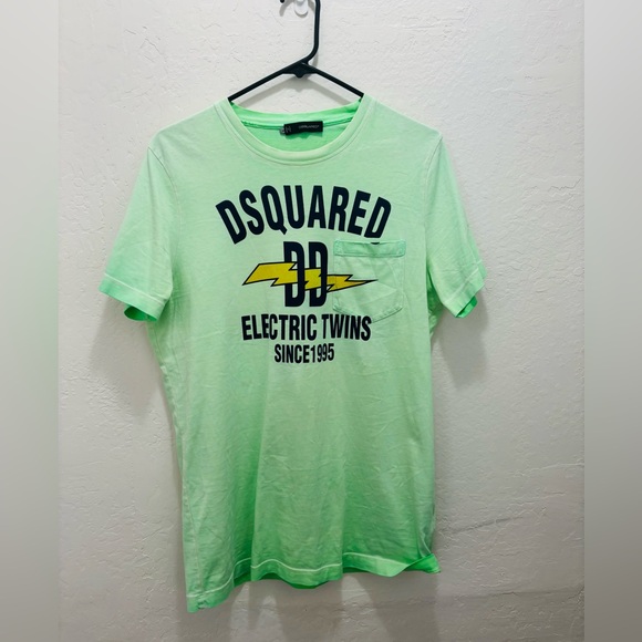 DSQUARED Other - DSQUARED Light Green Electric Twins Tee